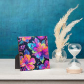 Neon-Glitter-Blumenmuster Fotoplatte (InSitu)