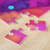 Neon-Glitter-Blumenmuster Puzzle (Seite)