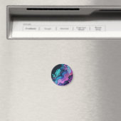Neon-Glitter-Botanical-Abstrakt Magnet (In Situ (Geschirrspüler))