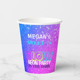 Neon Glow 16 . Geburtstag Geburtstagsparty Pappbecher