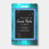 Neon Glow 16 . Geburtstag ID760 Ausweis (Vorderseite)