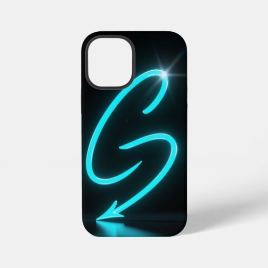 Neon Glow Black Phone Case iPhone Hülle (Rückseite)