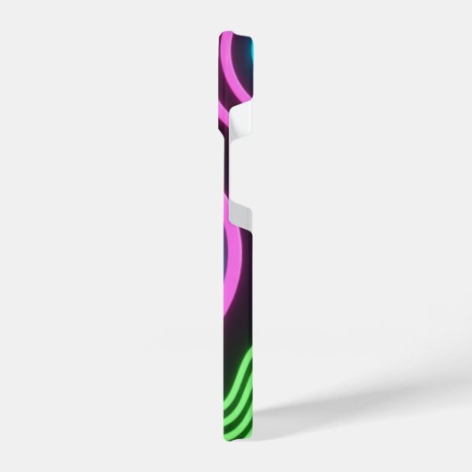 Neon Glow Black Phone Case iPhone Hülle (Linke Seite)
