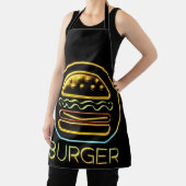 Neon Glow Burger Sign Schürze (InSitu)