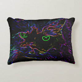 Neon Glow Cat Dekokissen