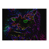 Neon Glow Cat Fotodruck (Vorne)