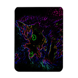 Neon Glow Cat Magnet