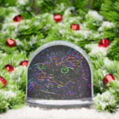Neon Glow Cat Schneekugeln (Weihnachten)