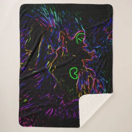 Neon Glow Cat Sherpadecke