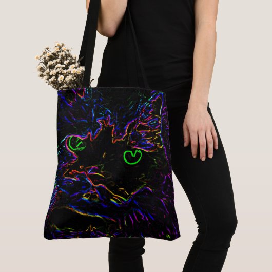 Neon Glow Cat Tasche (Von Nahem)
