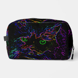 Neon Glow Cat Waschbeutel