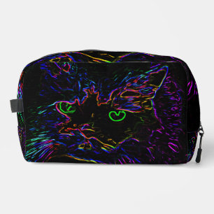 Neon Glow Cat Waschbeutel
