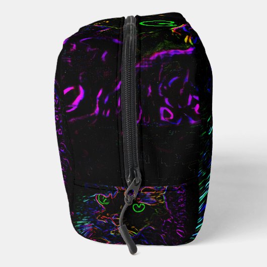 Neon Glow Cat Waschbeutel (Rechts)