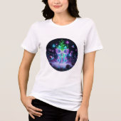 Neon Glow Corset & Butterflies T-Shirt 💖 🦋 Tri-Blend Shirt (Vorderseite)
