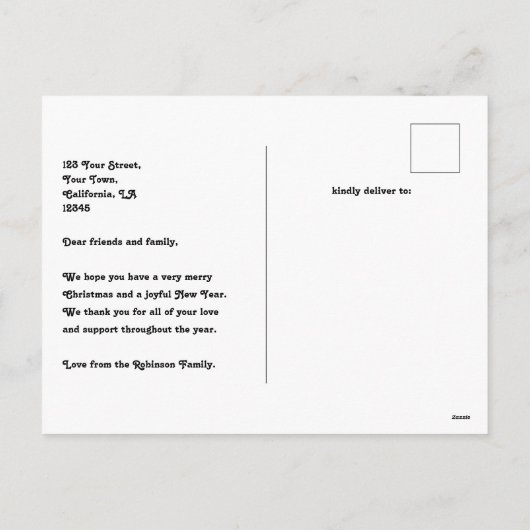 Neon Glow Cosy Arch Foto Frohe Weihnachten (Rückseite)