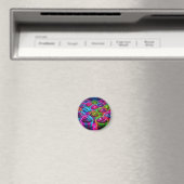 Neon-Glow-Cupcakes-Muster Magnet (In Situ (Geschirrspüler))