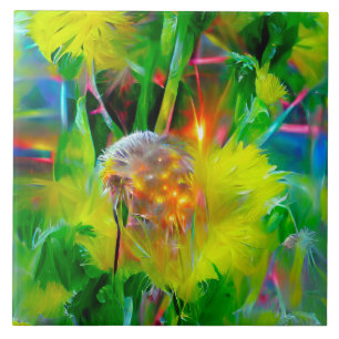 Neon Glow Dandela im Dream Garden Fliese
