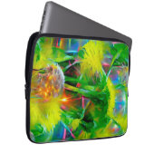 Neon Glow Dandela im Dream Garden Laptopschutzhülle (Vorne Rechts)