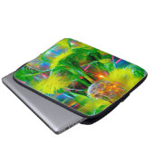 Neon Glow Dandela im Dream Garden Laptopschutzhülle (Vorne Knopf)