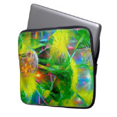 Neon Glow Dandela im Dream Garden Laptopschutzhülle (Vorderseite Links)