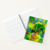 Neon Glow Dandela im Dream Garden Notizblock (Innenseite)