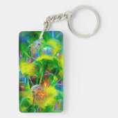 Neon Glow Dandela im Dream Garden Schlüsselanhänger (Rückseite)