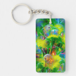 Neon Glow Dandela im Dream Garden Schlüsselanhänger