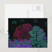 Neon Glow Devils Tower Postkarte (Vorne/Hinten)