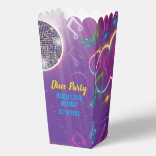 Neon Glow Disco Dance Geburtstagsparty Geschenkschachtel