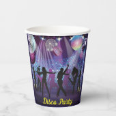 Neon Glow Disco Dance Geburtstagsparty Pappbecher (Vorderseite)