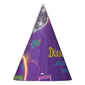 Neon Glow Disco Dance Geburtstagsparty Partyhütchen (Links)