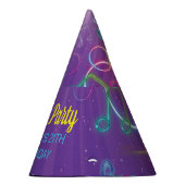 Neon Glow Disco Dance Geburtstagsparty Partyhütchen (Rechts)