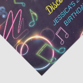 Neon Glow Disco Dance Geburtstagsparty Seidenpapier (Ausschnitt)