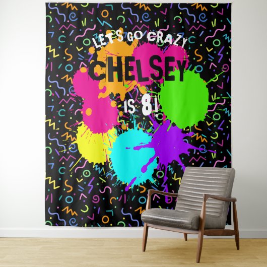 Neon Glow Foto Hintergrund, Glow Party Back Drop Wandteppich (Beispiel)