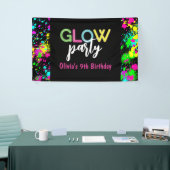 Neon Glow Geburtstagsparty Banner (Messeveranstaltung)