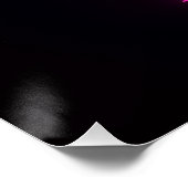 Neon-Glow-Gradient-Typografie-Party-Stimmung Cool Poster (Ecke)