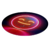 Neon Glow Happy Face Art Schneidebrett (Ecke)