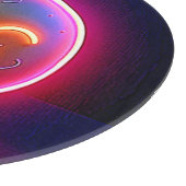 Neon Glow Happy Face Art Schneidebrett (Ecke)