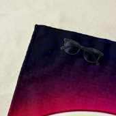 Neon Glow Happy Face Art Strandtuch (Beispiel)