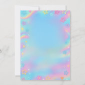 Neon Glow High Five Geburtstagsparty Einladung (Rückseite)