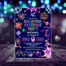 Neon Glow in der dunklen Halloween Geburtstagspart