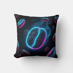 Neon-Glow-Kaffeebohnen-Energie Kissen