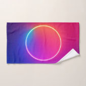 Neon-Glow-Kreis Abstracte Kunst Badhandtuch Set (Handtuch)