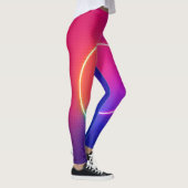 Neon-Glow-Kreis Abstracte Kunst Leggings (Rechts)