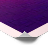 Neon-Glow-Kreis-Abstraktkunst Poster (Ecke)