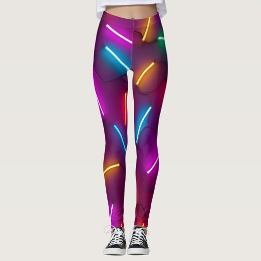 Neon Glow Leggings (Vorderseite)