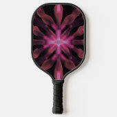 Neon Glow Light Sticks Abstraktes Design Pickleball Schläger (Rückseite)