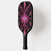 Neon Glow Light Sticks Abstraktes Design Pickleball Schläger (Links)