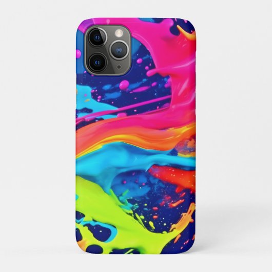 Neon Glow Liquid Wirbel Design Case-Mate iPhone Hülle (Rückseite)