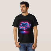 Neon Glow Marry Me Mens Tshirt (Vorne ganz)